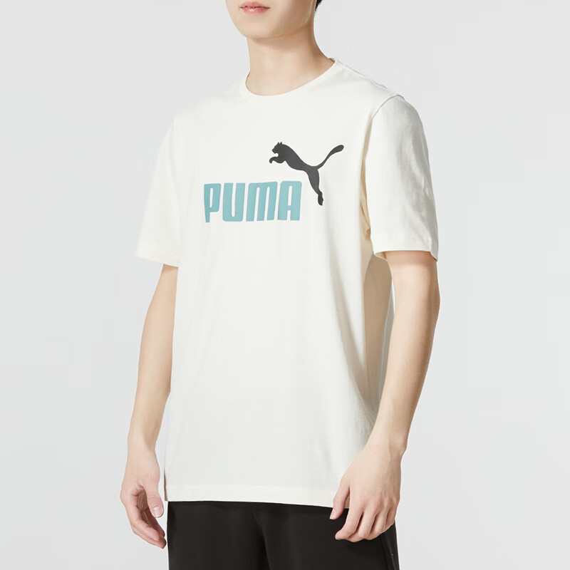 彪马（PUMA）T恤男装运动服健身训练短袖舒适透气快干休闲上衣 847666-65-58